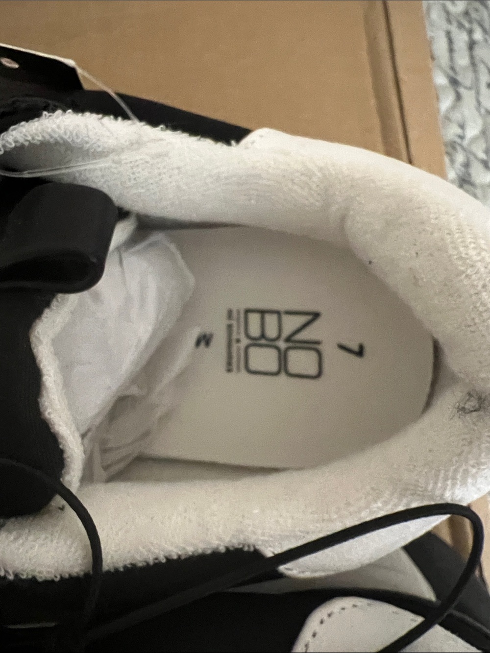 No Boundaries Black and White Platform Sneakers - Picture 5 of 9
